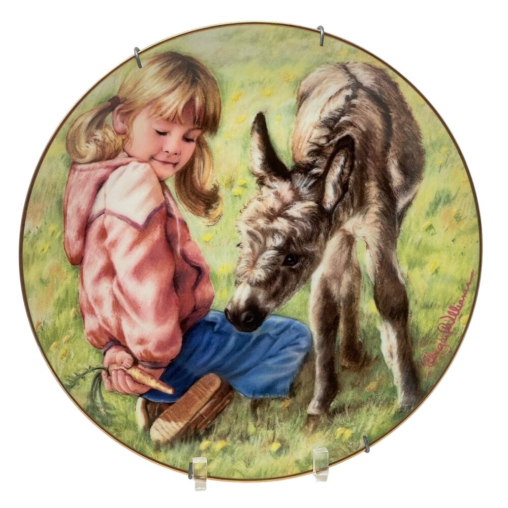 Hamilton Collectible Plate NO FAIR PEEKING The Magic of Childhood 1985 Series #8